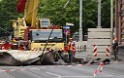 Mobiler Autokran umgestuerzt Bonn Hbf P370